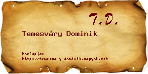 Temesváry Dominik névjegykártya